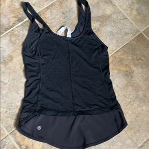 Lululemon athletica tank black size 2